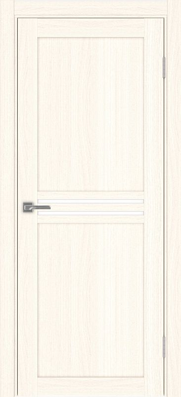 Двери в интерьере - Дверь Эко 552.12 ясень светлый, lacobel белый