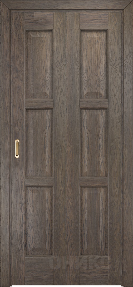 Двери в интерьере - Дверь-книжка Оникс Квадро дуб античный, глухая