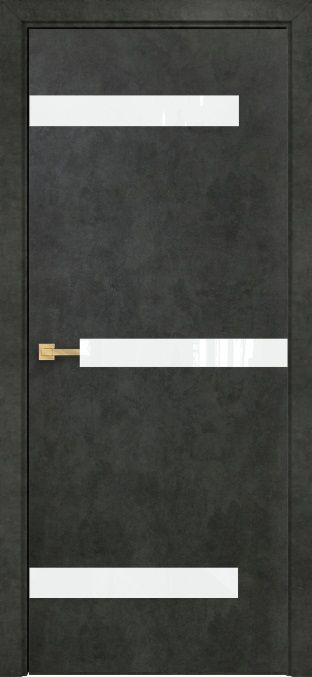 Двери в интерьере - Дверь Оникс Силуэт бетон темный, глухая