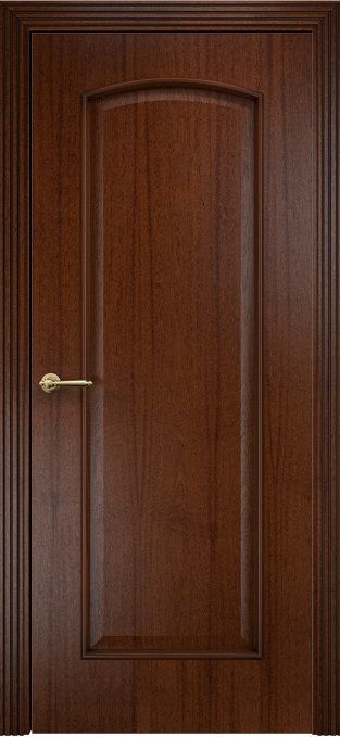 Двери в интерьере - Дверь Оникс Глория красное дерево с черной патиной, глухая