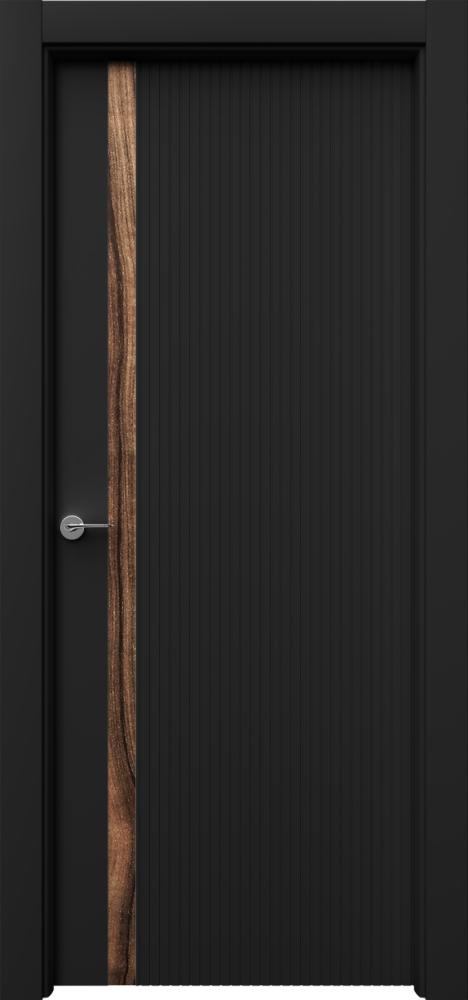 Двери в интерьере - Дверь Батис V-1 эмаль RAL 9005, глухая