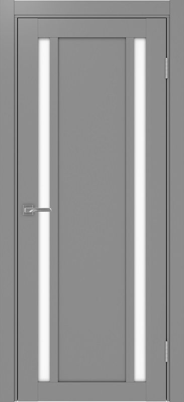Двери в интерьере - Дверь Эко 522.212 серый, lacobel белый