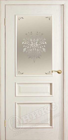 Дверь Оникс Версаль эмаль белая, сатинат художественный Дерево