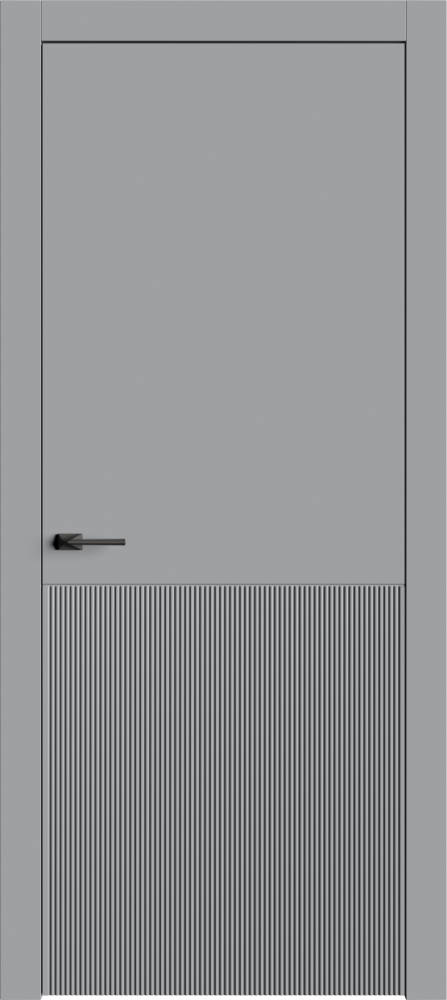 Двери в интерьере - Дверь Линнея-8 серая, глухая