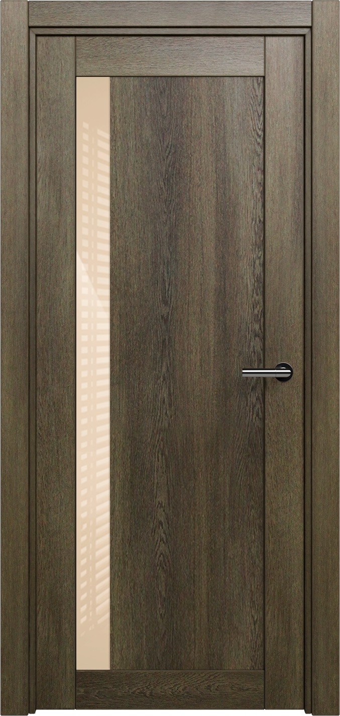 Двери в интерьере - Дверь Статус ESTETICA 821 дуб винтаж, стекло глосс бежевое