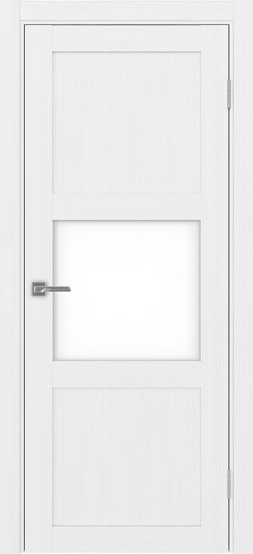 Двери в интерьере - Дверь Эко 530.121 белый лед, lacobel белый