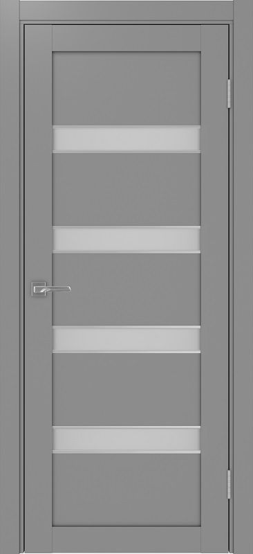 Двери в интерьере - Дверь Эко 505.12 АПС серый молдинг SC, сатинат