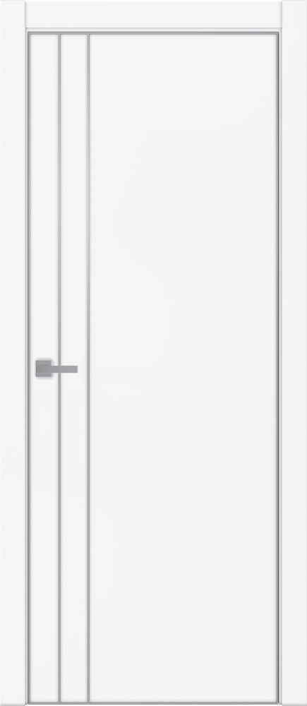 Двери в интерьере - Дверь ДР Tamburat 4105 аляска AL кромка, молдинг AL, глухая