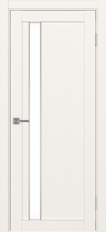 Двери в интерьере - Дверь Эко 528.121 АПП бежевый молдинг SC, lacobel белый