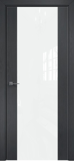 Двери в интерьере - Дверь Оникс Парма 1 дуб графит, глухая лакобель RAL 0333