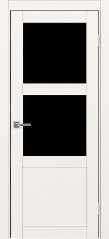 Двери в интерьере - Дверь Эко 530.221 бежевый, lacobel черный