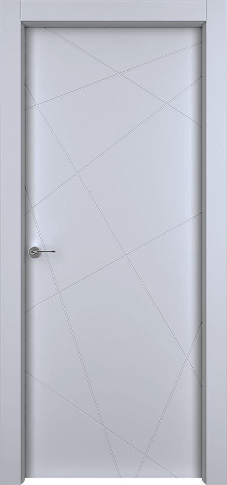 Двери в интерьере - Дверь Гео эмаль RAL 7047, глухая