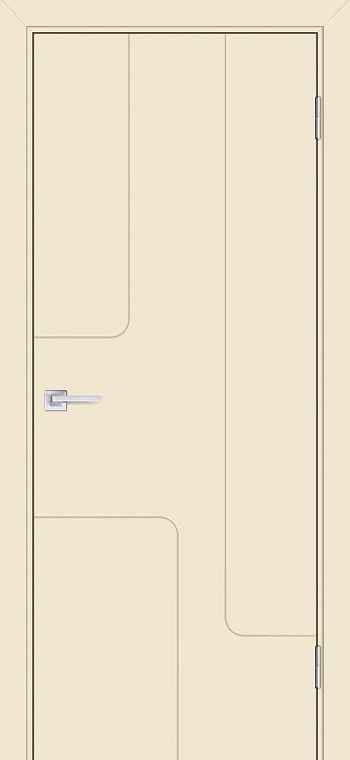 Двери в интерьере - Дверь Текона эмаль Smalta-Line 01 айвори RAL 1013, глухая