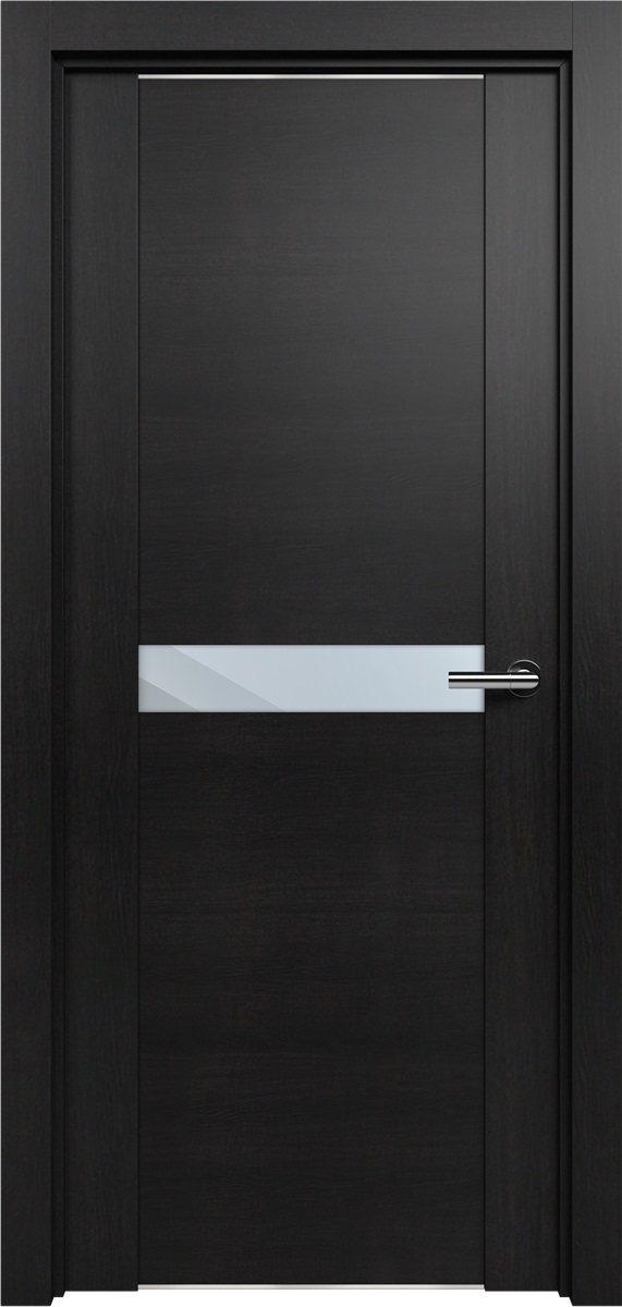 Двери в интерьере - Дверь Статус TREND 411 дуб черный, зеркало