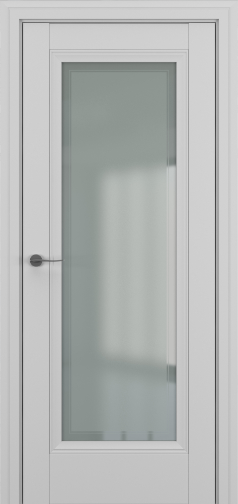 Двери в интерьере - Дверь Z Неаполь В3 экошпон серый, сатинат