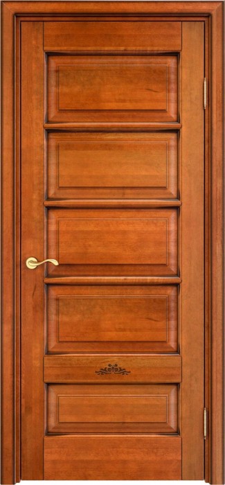 Двери в интерьере - Дверь Итальянская Легенда массив ольхи ОЛ44 медовый с патиной орех, глухая