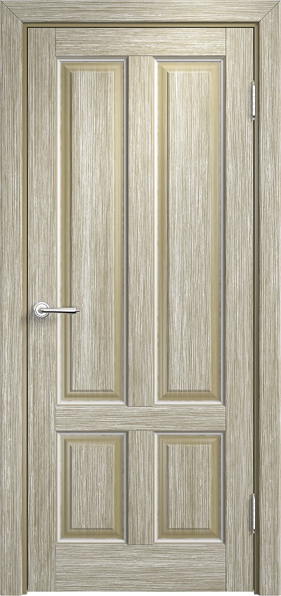 Двери в интерьере - Дверь Итальянская Легенда браш массив сосны 15Ш мох с белой патиной, глухая