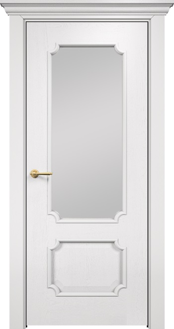 Двери в интерьере - Дверь Оникс Палермо эмаль белая с текстурой, сатинат