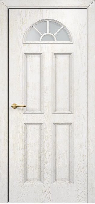 Двери в интерьере - Дверь Оникс Бостон эмаль белая патина золото, глухая