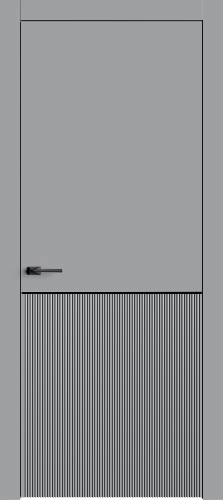 Двери в интерьере - Дверь Линнея-8М серая, глухая