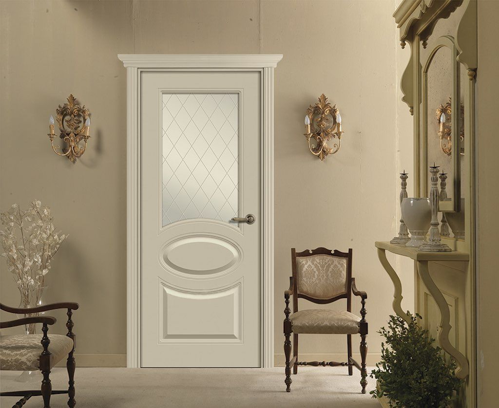 дверь массив сосны белая в интерьере