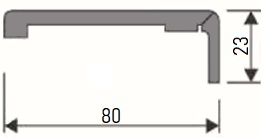 Наличник Т №К/2 80*23*2200 мм