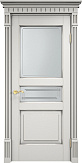 Схожие товары - Дверь Итальянская Легенда массив ольхи ОЛ5 белый грунт с патиной серебро, стекло 5-1