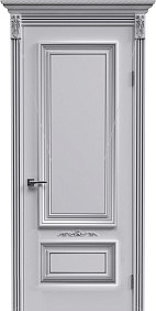 Недавно просмотренные - Дверь ИУ Эмаль Багет Б-30 эмаль белая патина серебро, глухая
