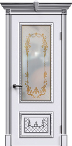 Недавно просмотренные - Дверь ИУ Эмаль Классика Версаль эмаль белая патина серебро, стекло фотопечать 2