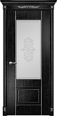 Схожие товары - Дверь Оникс Марсель фрезерованная эмаль черная патина серебро, сатинат контурный витраж №4