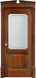 Дверь ПМЦ массив ольхи ОЛ7.2 коньяк, стекло 7-2