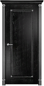 Недавно просмотренные - Дверь Оникс Италия 1 эмаль черная патина серебро, глухая