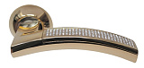 Межкомнатные ручки Archie SILLUR 132 P.GOLD/CRYSTAL