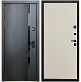 Входная дверь Матадор MXМ-7 антрацит софт/панель Гладкая, софт шампань