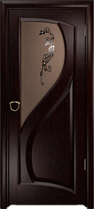 Недавно просмотренные - Дверь Арт Деко Скорциа венге, тонированное ПО с рисунком и стразами