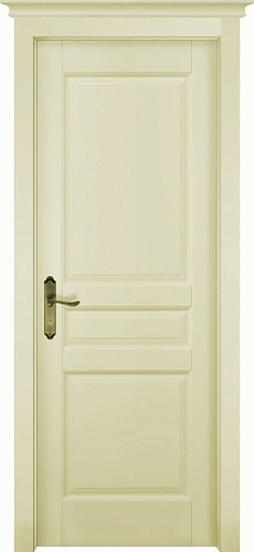 Дверь ДР массив ольхи Гармония эмаль слоновая кость, глухая