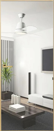 Дверь скрытая зеркало/под покраску ИУ-42, AL gold с 4-х сторон, 2,0 м