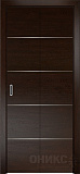Дверь-книжка Оникс Трио палисандр, глухая