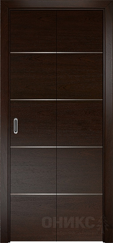Дверь-книжка Оникс Трио палисандр, глухая