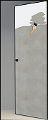 Схожие товары - Дверь скрытая под покраску ИУ2, 2,5 м, кромка AL black, revers, 59 мм