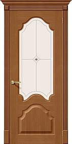 Недавно просмотренные - Дверь Браво Афина орех Ф-11, стекло белое художественное