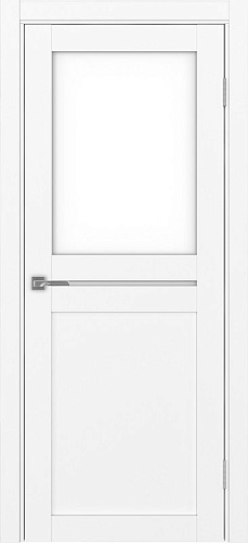 Дверь Эко 520.221 белый снежный, lacobel белый