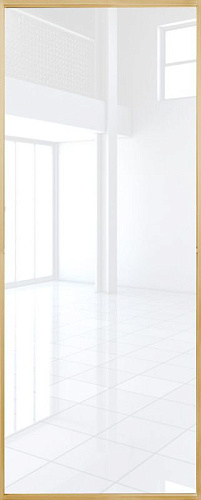 Перегородка Alum №0 золото, триплекс белый