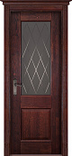 Схожие товары - Дверь Ока массив дуба цельные ламели Классик №2 махагон, стекло каленое с узором