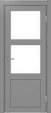 Дверь Эко 530.221 серый, lacobel белый