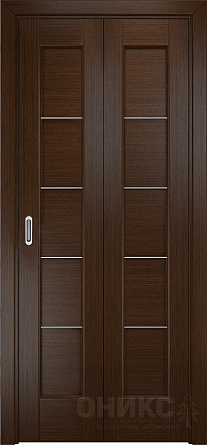 Дверь-книжка Оникс Техно венге, глухая