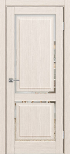 Дверь Эко 602С.2121 ОФ4 ясень перламутровый, зеркало