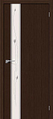 Схожие товары - Дверь Браво Глейс-1 Sprig 3D венге, зеркало белое художественное