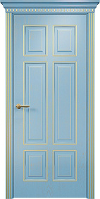 Недавно просмотренные - Дверь Оникс Гранд фрезерованная эмаль голубая патина золото, глухая