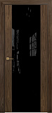 Дверь Оникс Престиж американский орех, триплекс черный